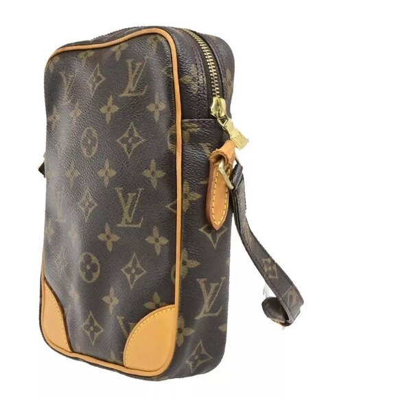 LOUIS VUITTON Danube Shoulder Bag Monogram Leather Brown France M45266 62EE085 - Picture 12 of 14